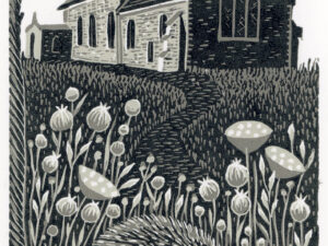 St Andrews Lino print