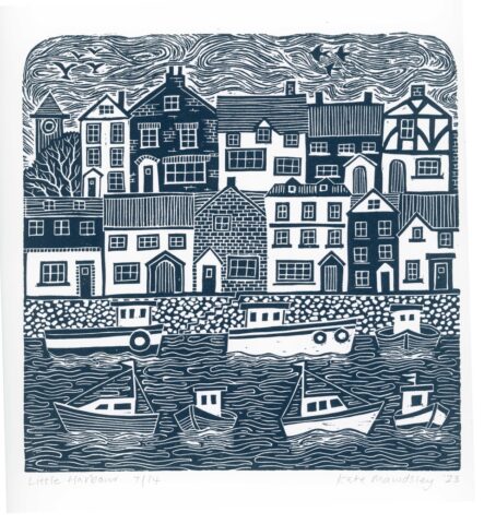 Little Harbour Lino Print 2023
